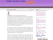 Tablet Screenshot of ezine.leatherspinsters.com